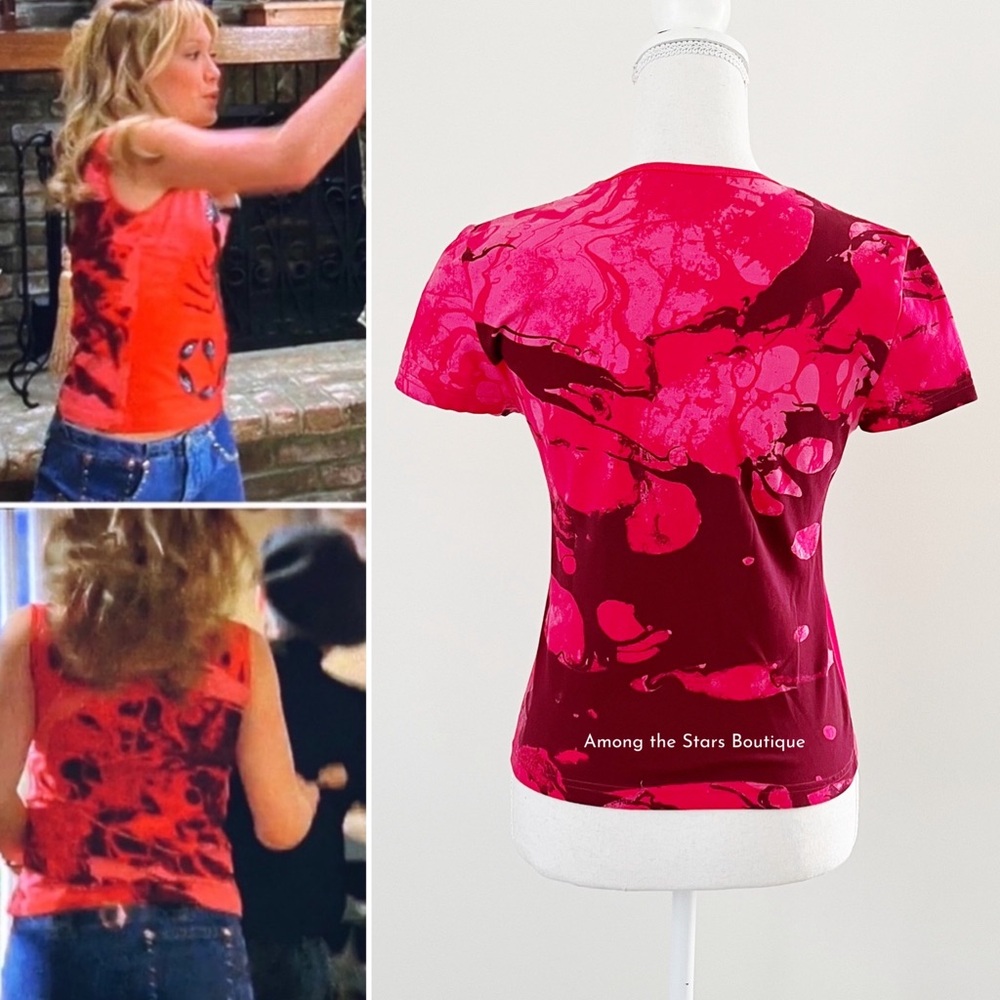 Exceptionally Rare Vintage Y2K Embellished Top ASO Hilary Duff as Lizzie McGuire - Picture 5 of 12